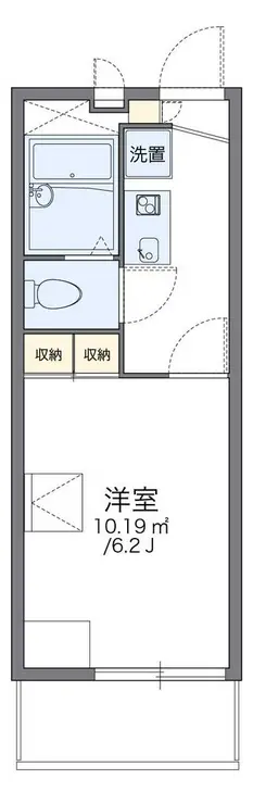 レオパレスMLハロープラザ 3階階 間取り
