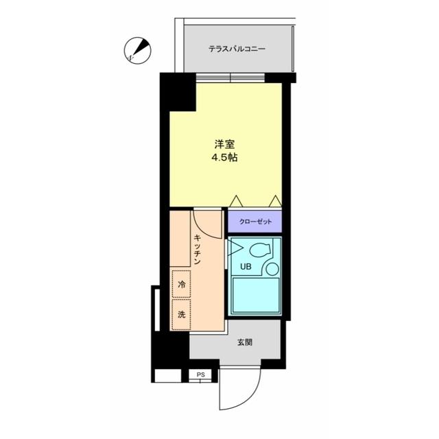 信開グラビス高岡(1K/6階)の間取り写真