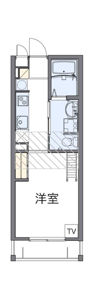 レオパレス清荒神LA1(1K/2階)の間取り写真