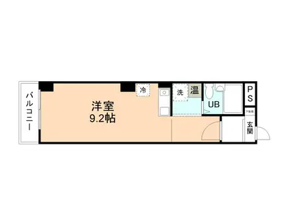 LUSSO光陽(ワンルーム/3階)の間取り写真