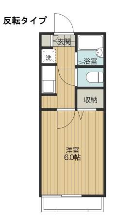 VILLA510 NO.6(1K/2階)の間取り写真