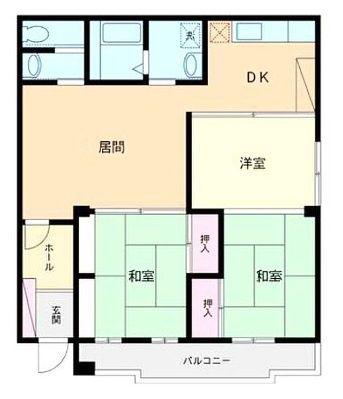 メゾン青山(3LDK/1階)の間取り写真