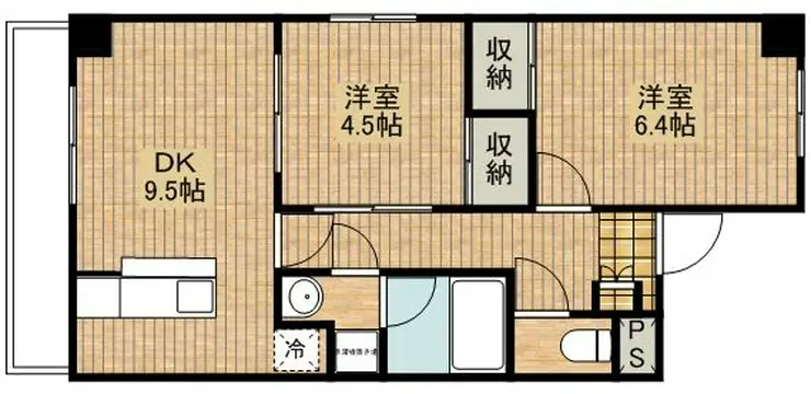 メゾンベール畑ヶ谷 1階階 間取り
