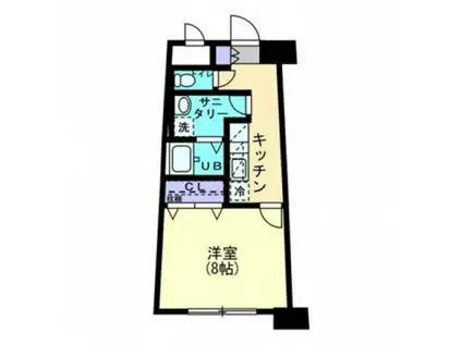 エクセルメゾン岡山(1K/3階)の間取り写真