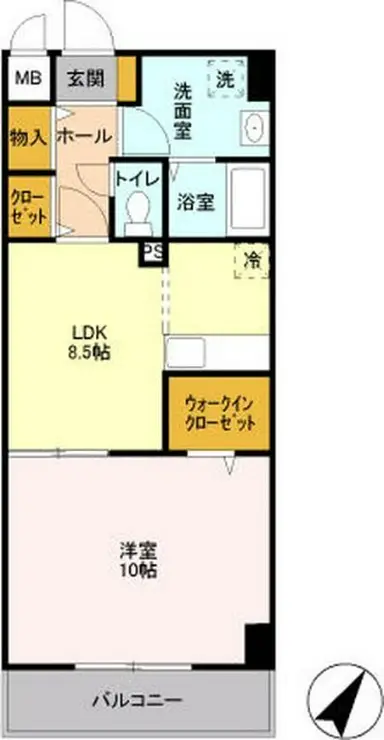 SOLARE横浜 4階階 間取り
