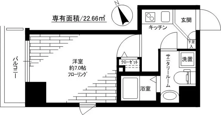 ガラ・シティ五反田 5階階 間取り