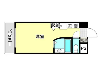 ルネスロワール東公園(ワンルーム/8階)の間取り写真