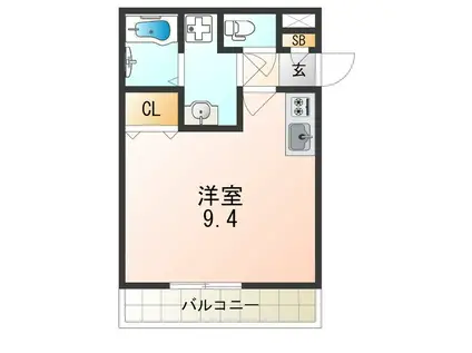 コージープレイス尼崎(1K/1階)の間取り写真