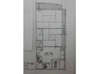 コトブキ(2DK/2階)の間取り写真