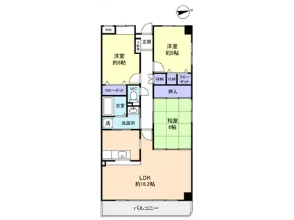 エクシード八千代中央(3LDK/2階)の間取り写真