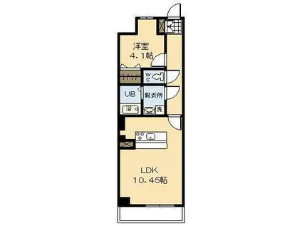 EXIA YANAGIMARU(1LDK/5階)の間取り写真