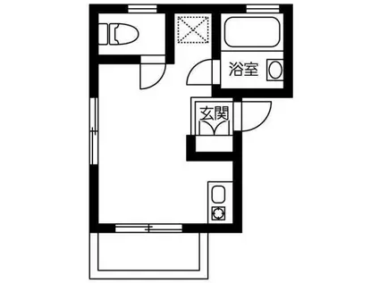 グロリアスコート(ワンルーム/2階)の間取り写真
