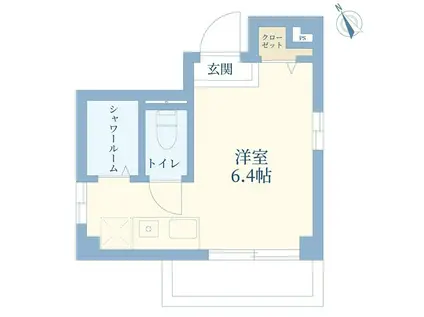TOC CONNECT(ワンルーム/5階)の間取り写真