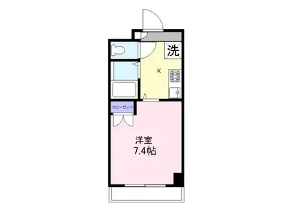 LEMON(1K/1階)の間取り写真