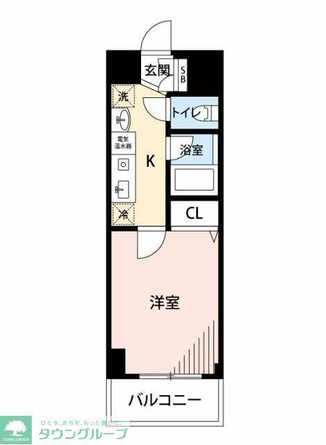 マイナビSTAYスパシエ大宮新都心(1K/6階)の間取り写真