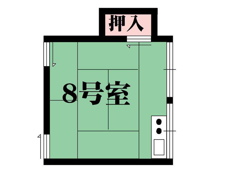 オリエントアパート長橋(ワンルーム/2階)の間取り写真
