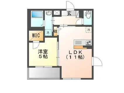 西早稲田2丁目マンション工事(1LDK/2階)の間取り写真