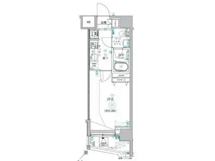 パティーナエーレ東中野(1K/3階)の間取り写真