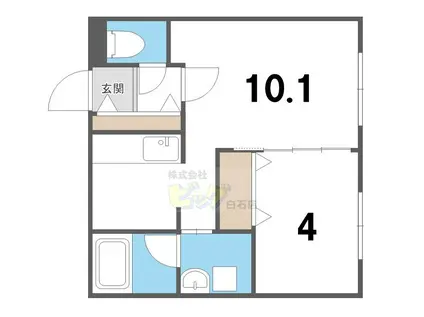 BELL WALK 3(1LDK/2階)の間取り写真