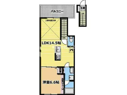 ブリリアントジェイオーワン(1LDK/2階)の間取り写真