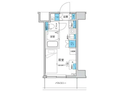 キャンパスヴィレッジ小竹向原(ワンルーム/2階)の間取り写真