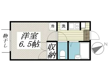 ビーグラッド(1K/1階)の間取り写真