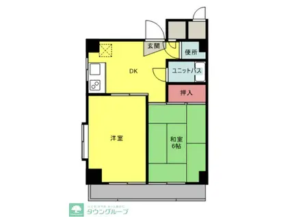 エクセピア・新狭山(2DK/2階)の間取り写真