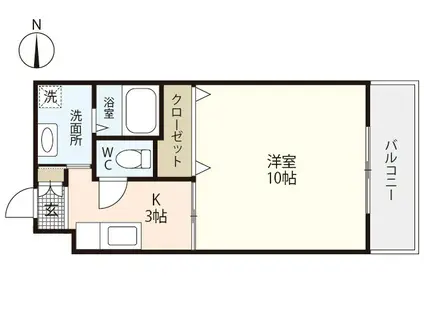 PENSION大塚西(1K/6階)の間取り写真