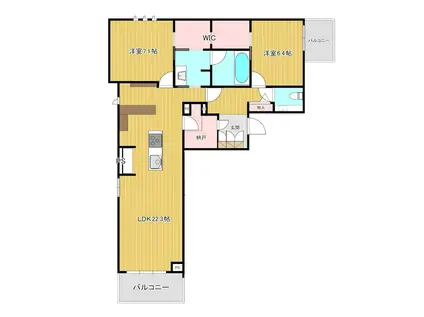 ステラ キャシェット(2LDK/3階)の間取り写真