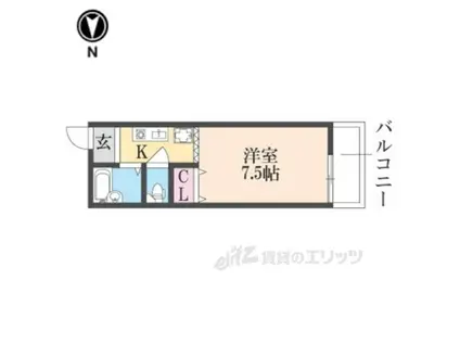 サンライズ柴田パート2(1K/2階)の間取り写真