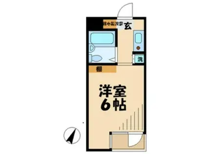 ベルエポック松木(1K/3階)の間取り写真