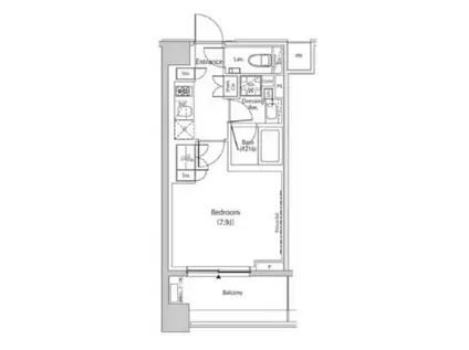 ザ・パークハビオ文京目白台プレイス(1K/3階)の間取り写真