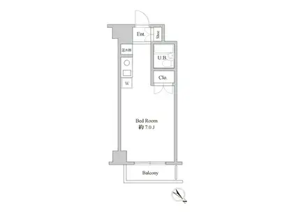 リアライズ伊勢原(ワンルーム/3階)の間取り写真