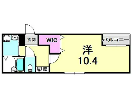 フジパレス西宮 ノース(1K/2階)の間取り写真