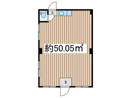 スターライフ赤山2(ワンルーム/1階)の間取り写真