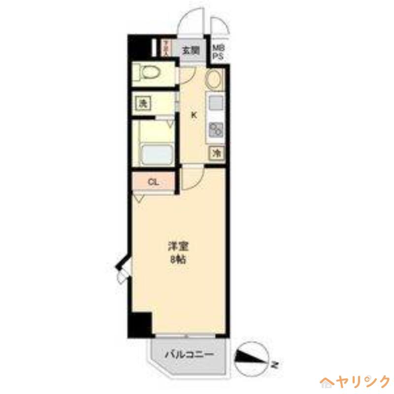 S-FORT上社(1K/4階)の間取り写真