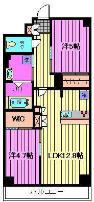 S-RESIDENCE東浦和AGUA(2LDK/1階)の間取り写真