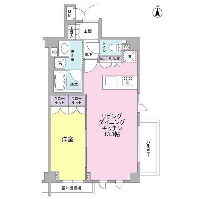 サンシャイン松本NO.17(1LDK/1階)の間取り写真