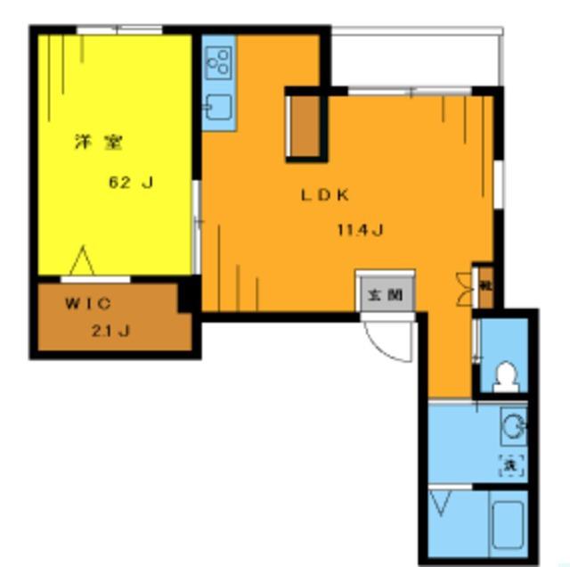 TSホームズ(1LDK/2階)の間取り写真