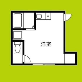 光ハイツ(ワンルーム/2階)の間取り写真