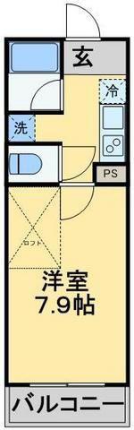 リブリチヒロ壱番館(1K/3階)の間取り写真