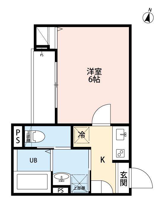 ROBOT HOME 西都賀II(1K/1階)の間取り写真