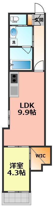 FSあじまテラス(1LDK/1階)の間取り写真