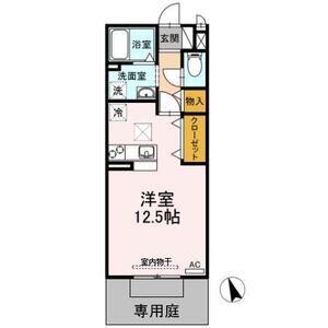 BELLE COURT(ワンルーム/1階)の間取り写真