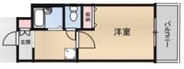 オーロラコート兵庫駅前(1K/5階)の間取り写真