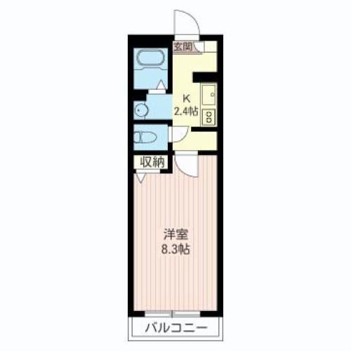 GRANDE MAISON AYA(1K/2階)の間取り写真