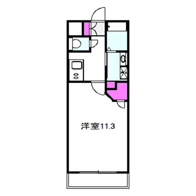 グレイスパルコート(1K/3階)の間取り写真