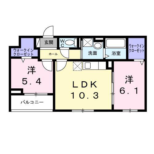 地下鉄長堀鶴見緑地線 門真南駅 徒歩12分 3階建 新築(2LDK/2階)の間取り写真