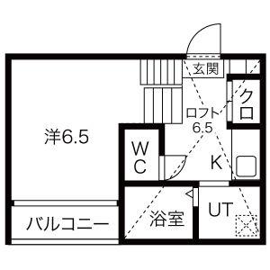 VILLA CLELIA(1K/2階)の間取り写真