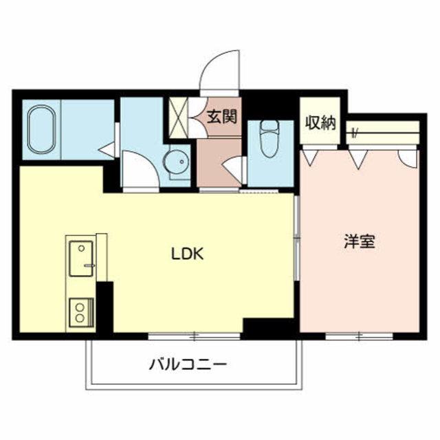 ベルフォーレ王子(1LDK/3階)の間取り写真